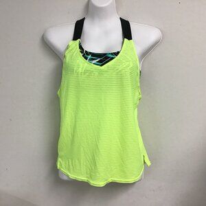 NWT ZeroXposur Women's Wide Strap Mesh UPF 30+ Padded Tankini Swim Top XS